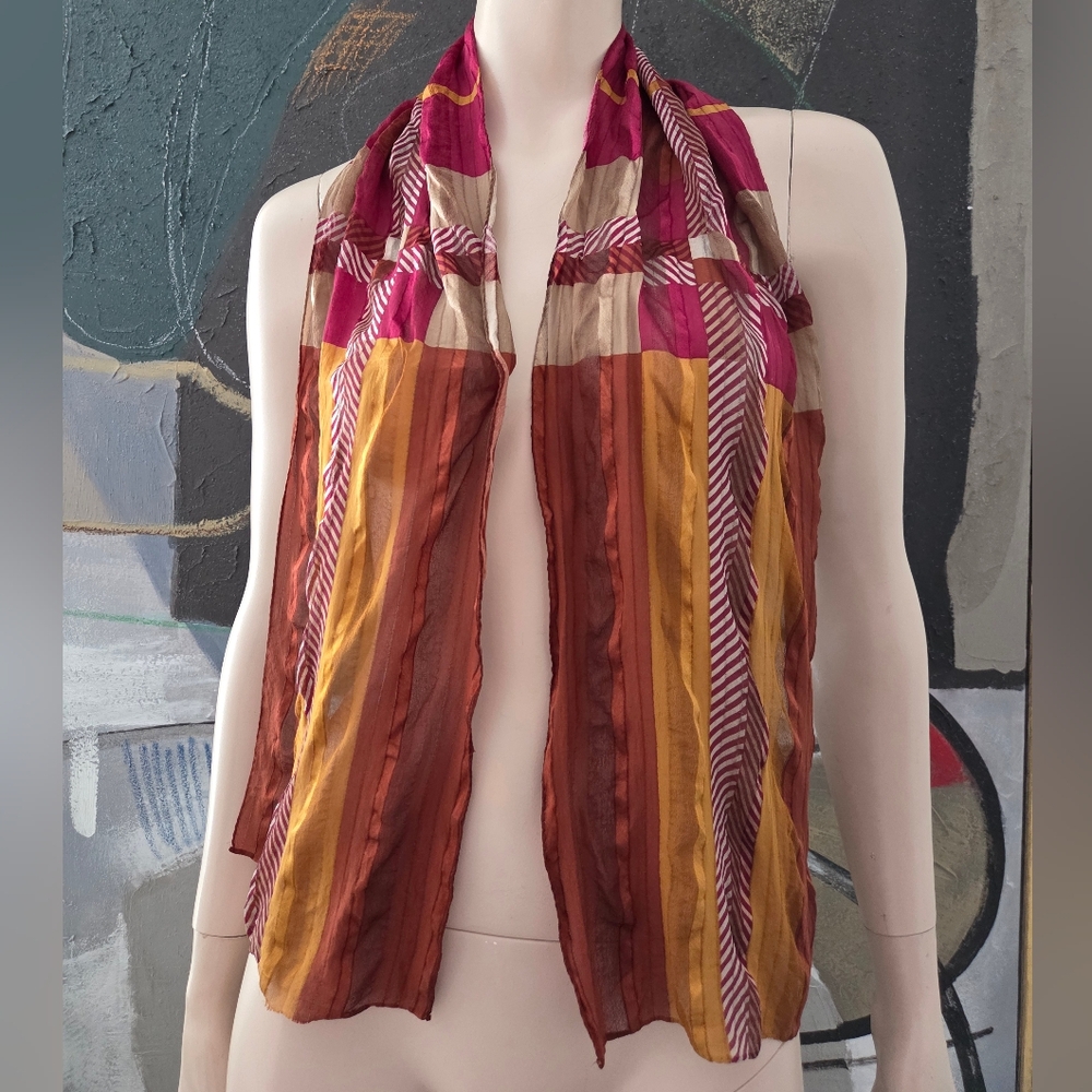Bill Blass | Vintage Silk Chiffon Scarf